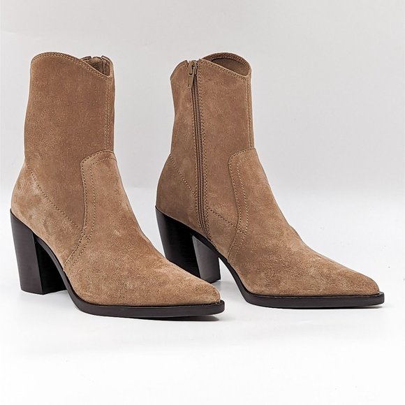 Jeffrey Campbell Shoes - Jeffrey Campbell Women Jolena Natural Suede Western Pointy Boots size 6